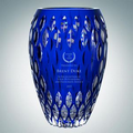 Blue Nautilus Vase | Hand Cut
